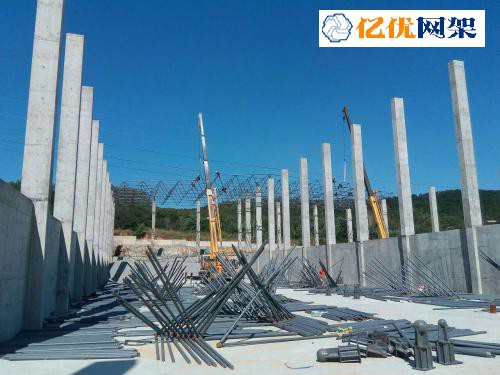 扬中料棚网架设计